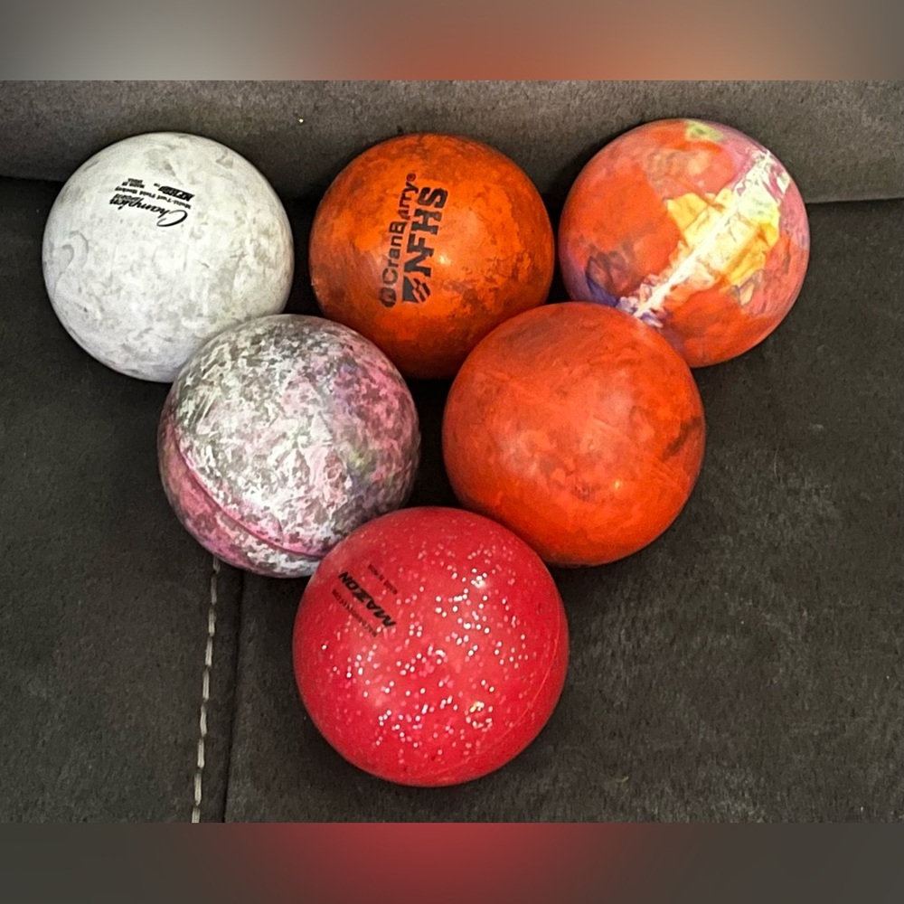 6 Practice Field Hockey Balls